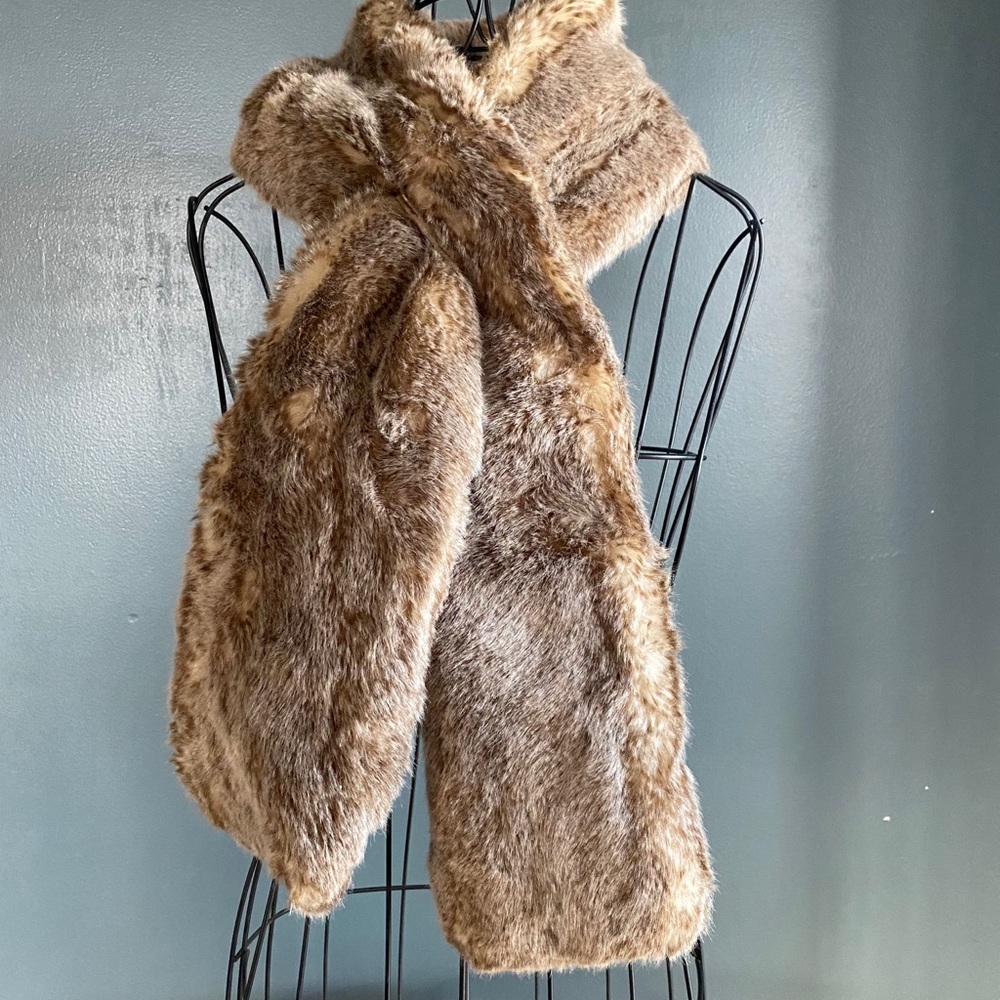 Restoration Hardware Faux Fur Scarf